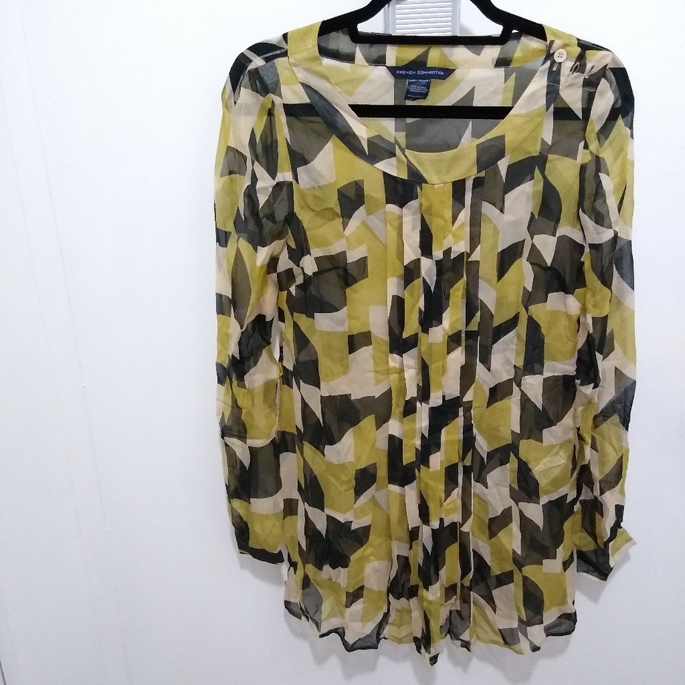 French connection silk shirt